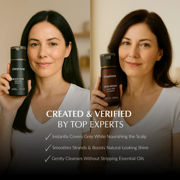 GreyGone™ Sofort-Haarfarben-Shampoo [50 % Rabatt + kostenloser Versand] 