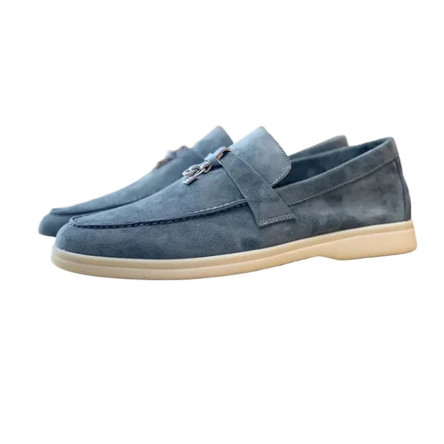 NOBA - Suede Lady Loafers - PURECLO