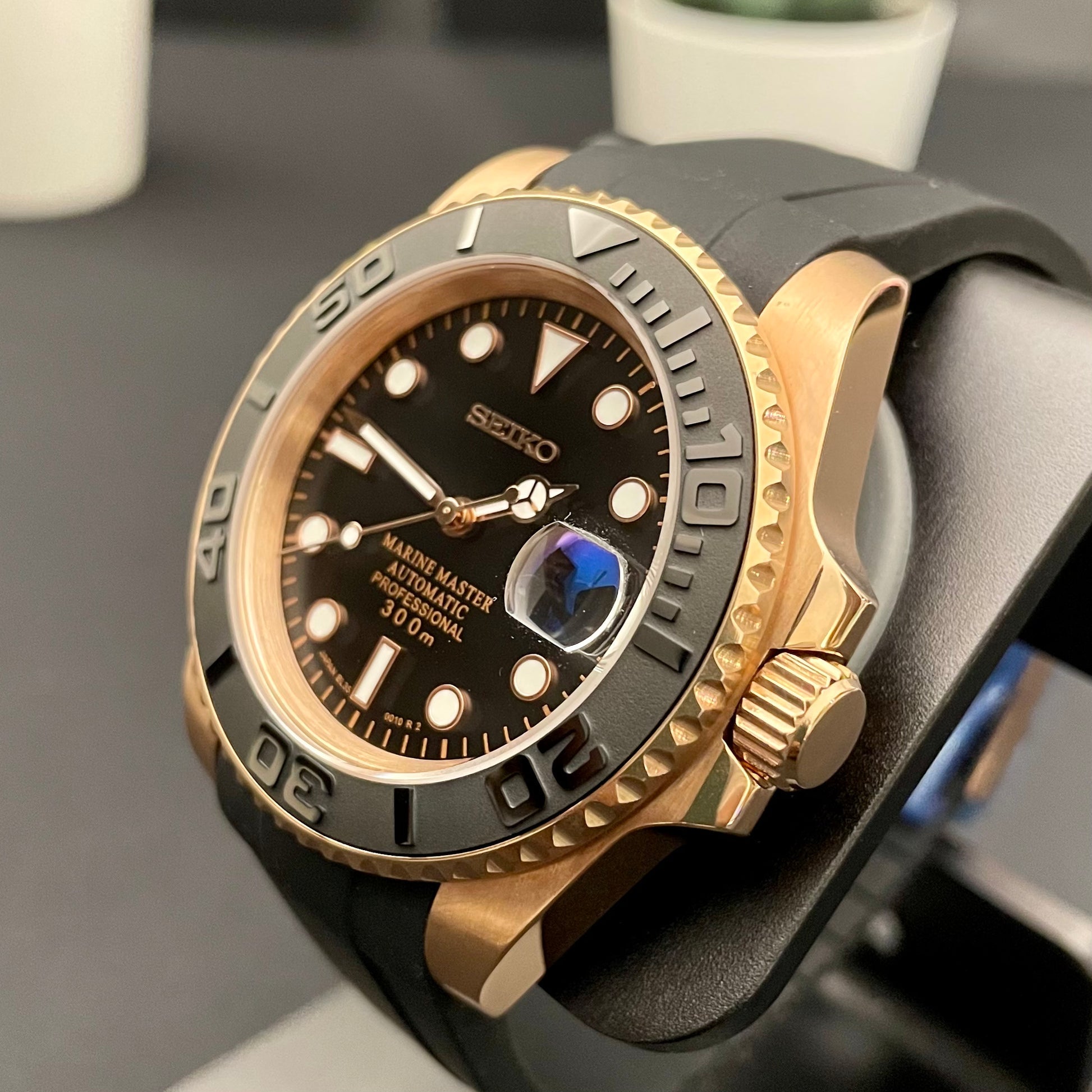 MOD-YACHT-UHR | ROSÉGOLD SCHWARZ