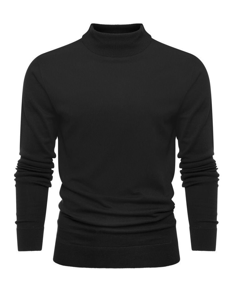 PURE - Grant Strickpullover mit hohem Kragen 