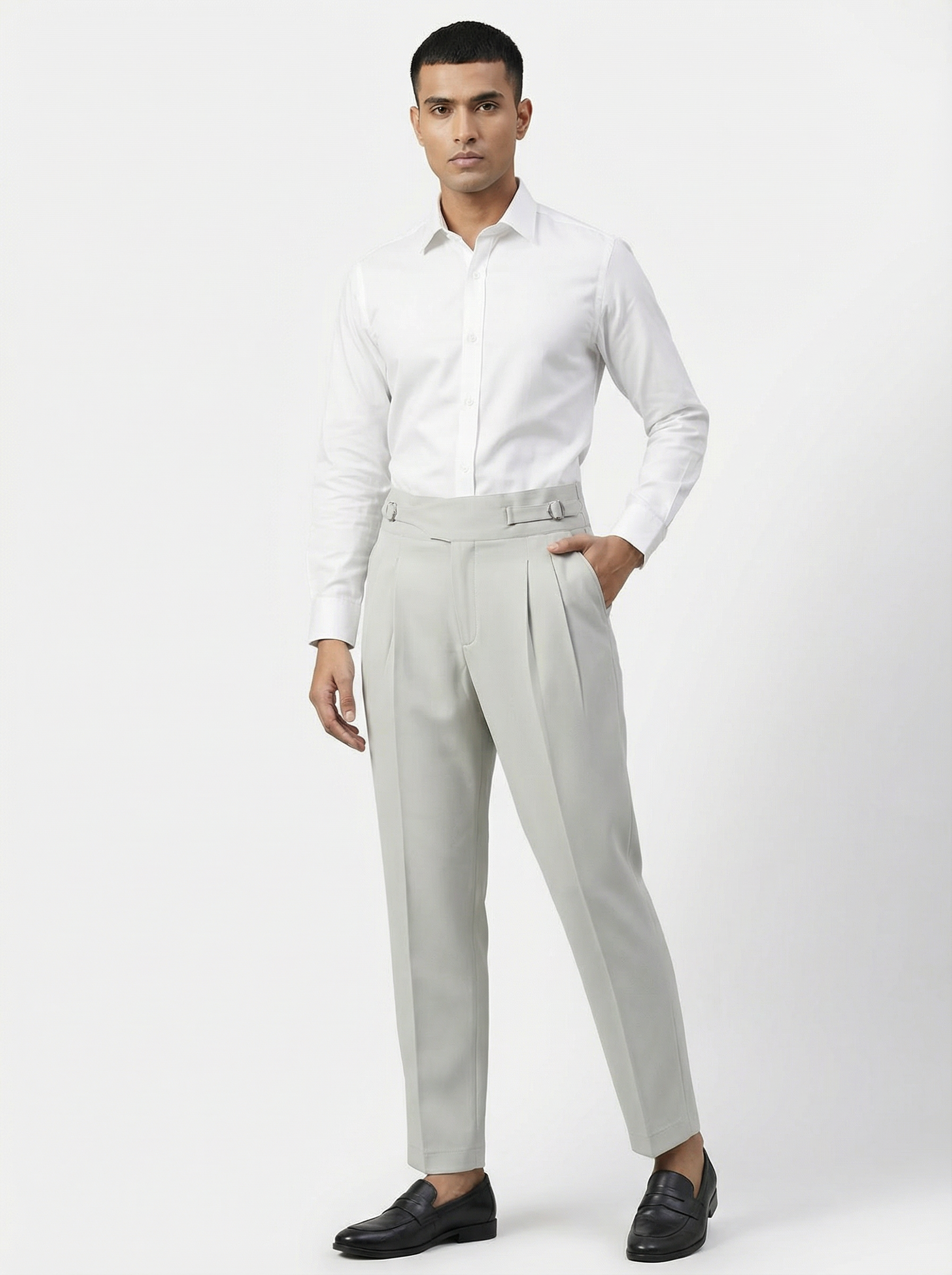 Grey Gurkha Pants