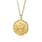 NOBA - Zodiac Sign Necklace - Gold - PURECLO