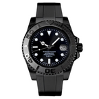 MOD MARINER UHR | KOMPLETT SCHWARZ | SILIKONARMBAND