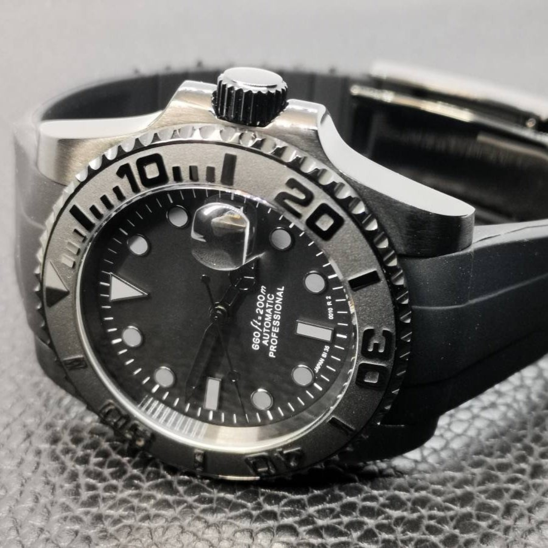 MOD MARINER UHR | KOMPLETT SCHWARZ | SILIKONARMBAND