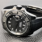 MOD MARINER UHR | KOMPLETT SCHWARZ | SILIKONARMBAND