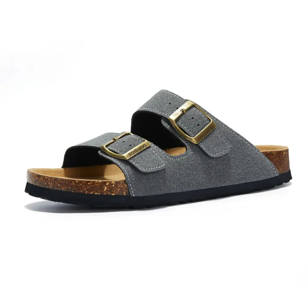 Birken California Suede Sandals for Men - Pure - PURECLO