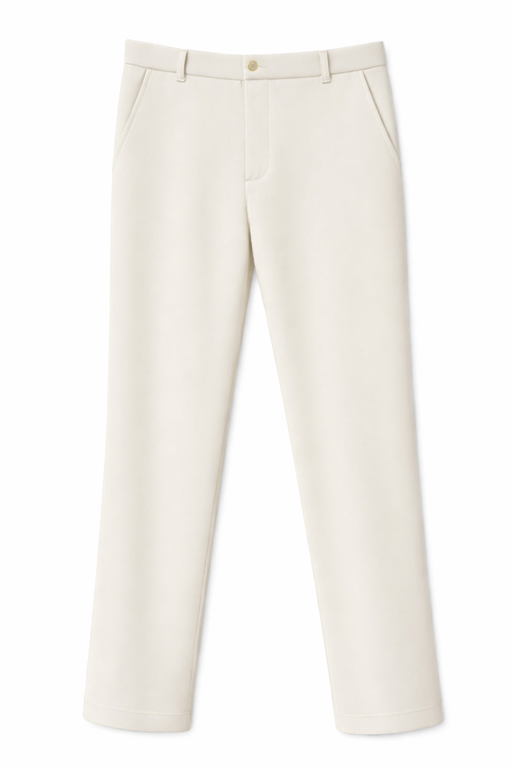 IVAR® Scuba Fitted Off White Korean Pant
