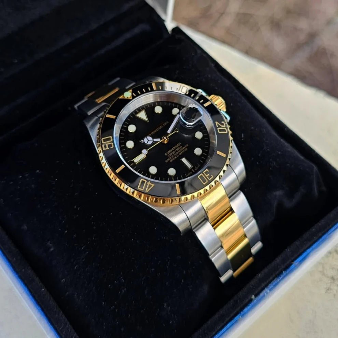 MOD MARINER UHR | SILBER GOLD | NACHT