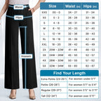 Pure&amp;Clo – Ultraweiche, bequeme High-Rise-Hose mit elastischem Bund 
