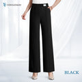 Pure&amp;Clo – Ultraweiche, bequeme High-Rise-Hose mit elastischem Bund 