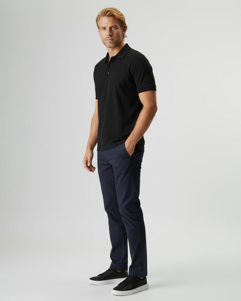 Kit 2 Polos Piquet Algodão Pima