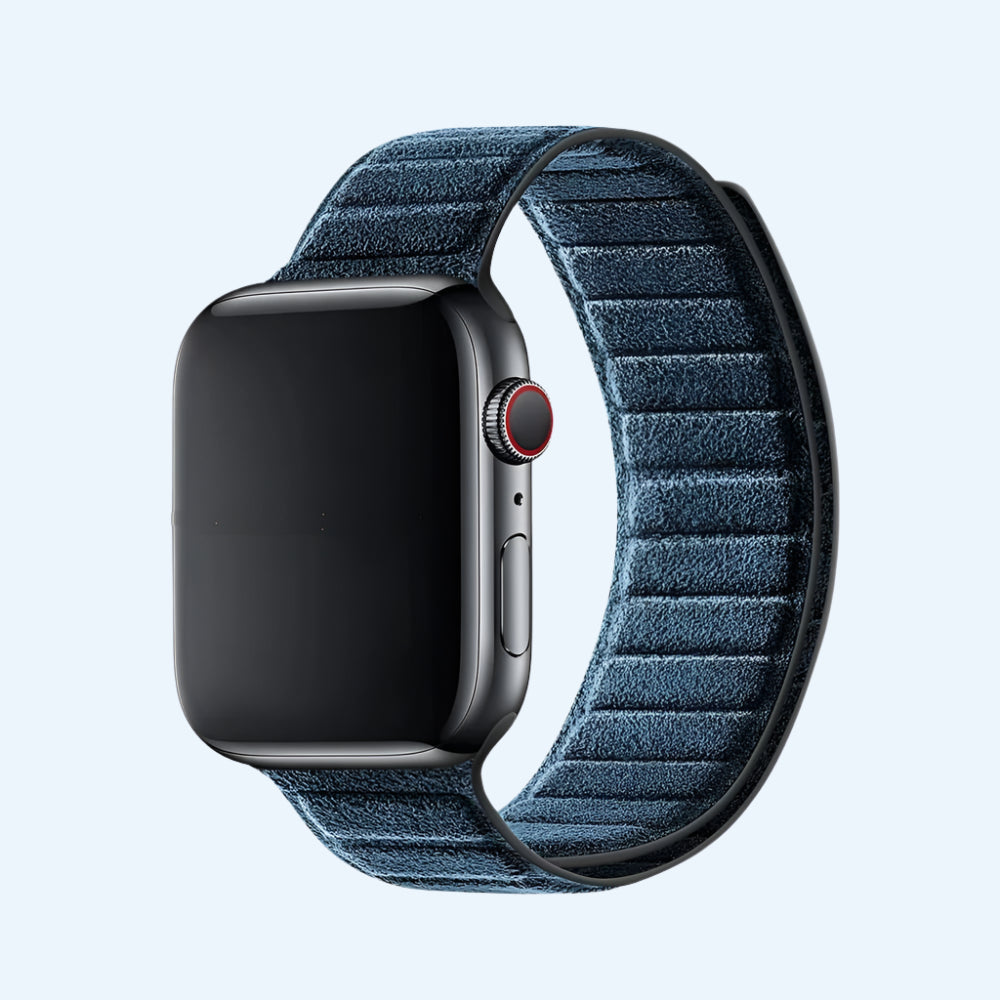 Alcantara-Armband Sport – Apple Watch – Ozeanblau