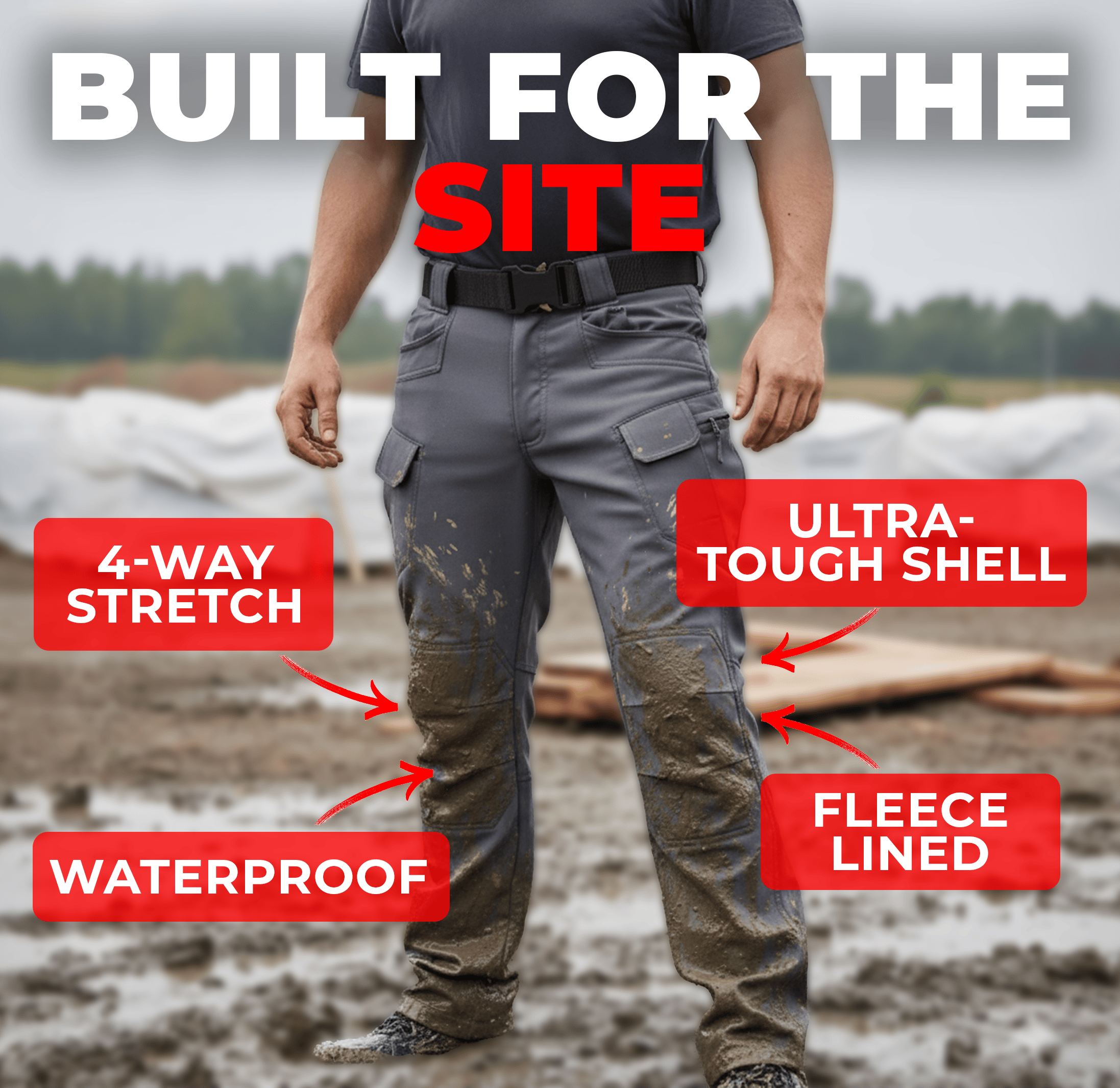 Fleece Lined Waterproof Utility Trousers