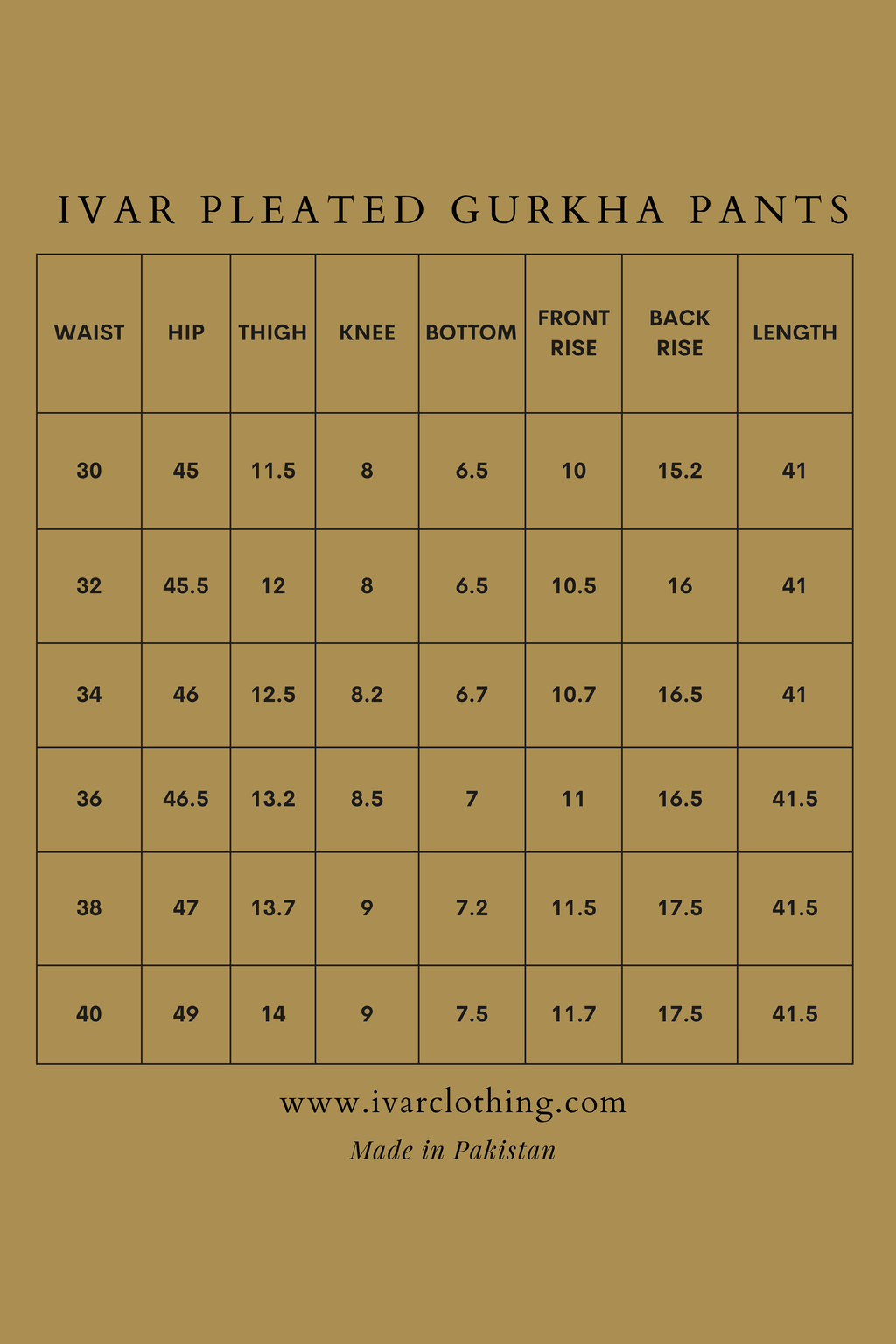 IVAR® Sand Stone Pleated Gurkha Pants
