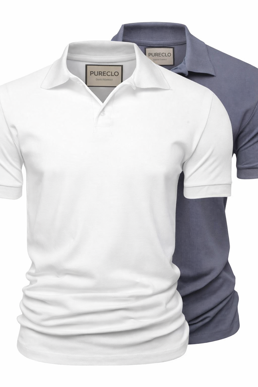 PURE – 2er-Pack Poloshirts aus Pima-Baumwoll-Piqué 