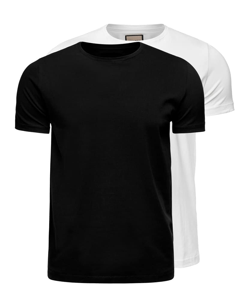 PURE - T-Shirt aus ägyptischer Baumwolle, 2er-Pack