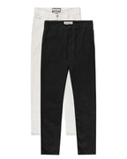 Kit 2 Calças de Sarja com Corte Chino - Santorini