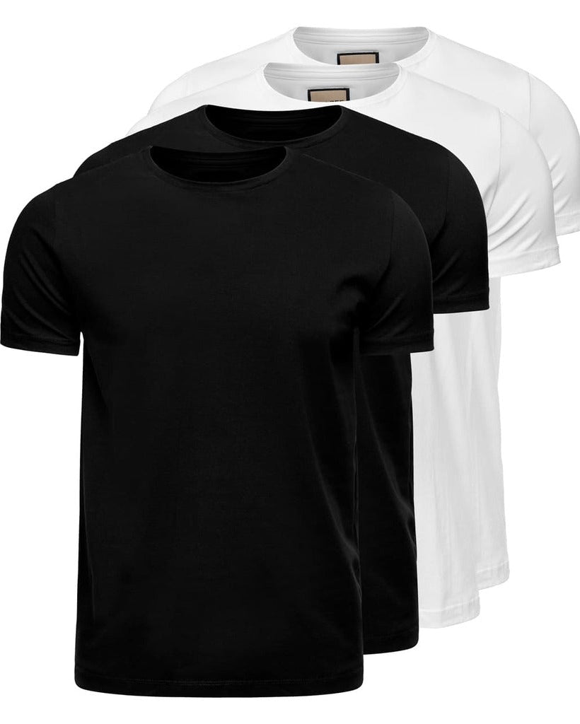 PURE - 4er-Pack T-Shirts aus ägyptischer Baumwolle