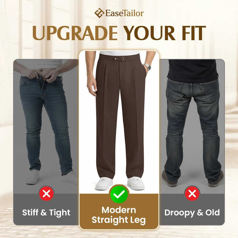 EaseTailor - Flexible Straight Fit Smart Comfort Pants PURECLO