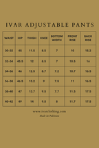 IVAR® Charcoal Adjustable pleated pants
