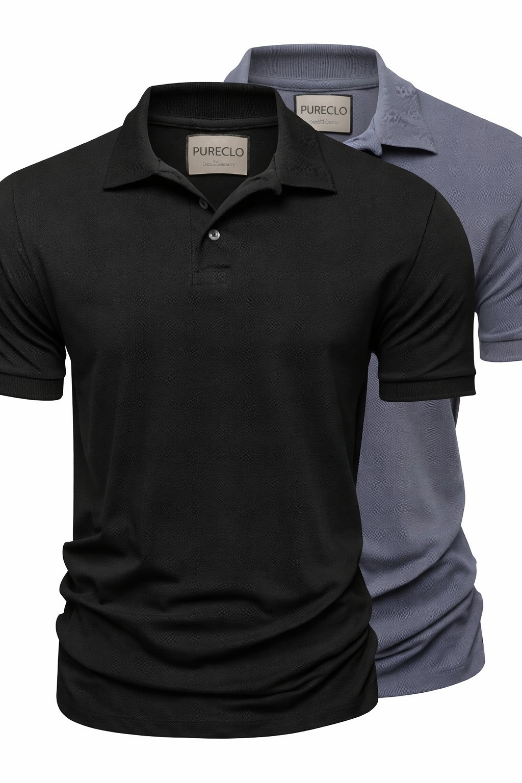 PURE – 2er-Pack Poloshirts aus Pima-Baumwoll-Piqué 