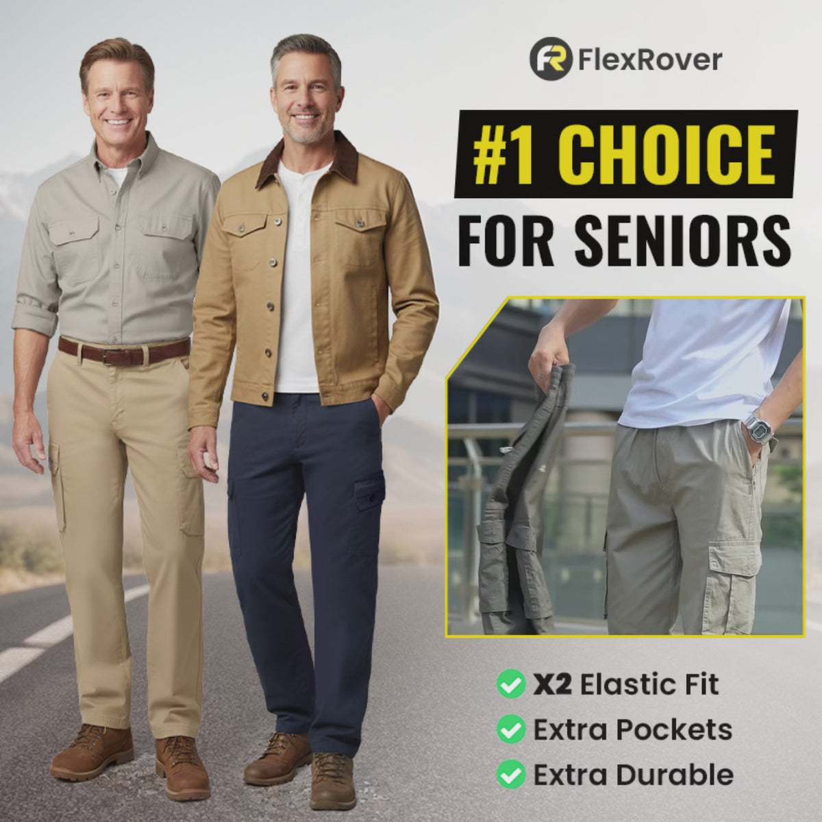 PURE FlexRover – Ultra Comfort Flex Fit Cargohose 