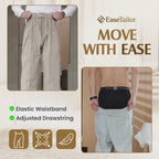 EaseTailor - Flexible Straight Fit Smart Comfort Pants