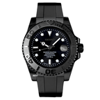 MOD MARINER UHR | KOMPLETT SCHWARZ | SILIKONARMBAND