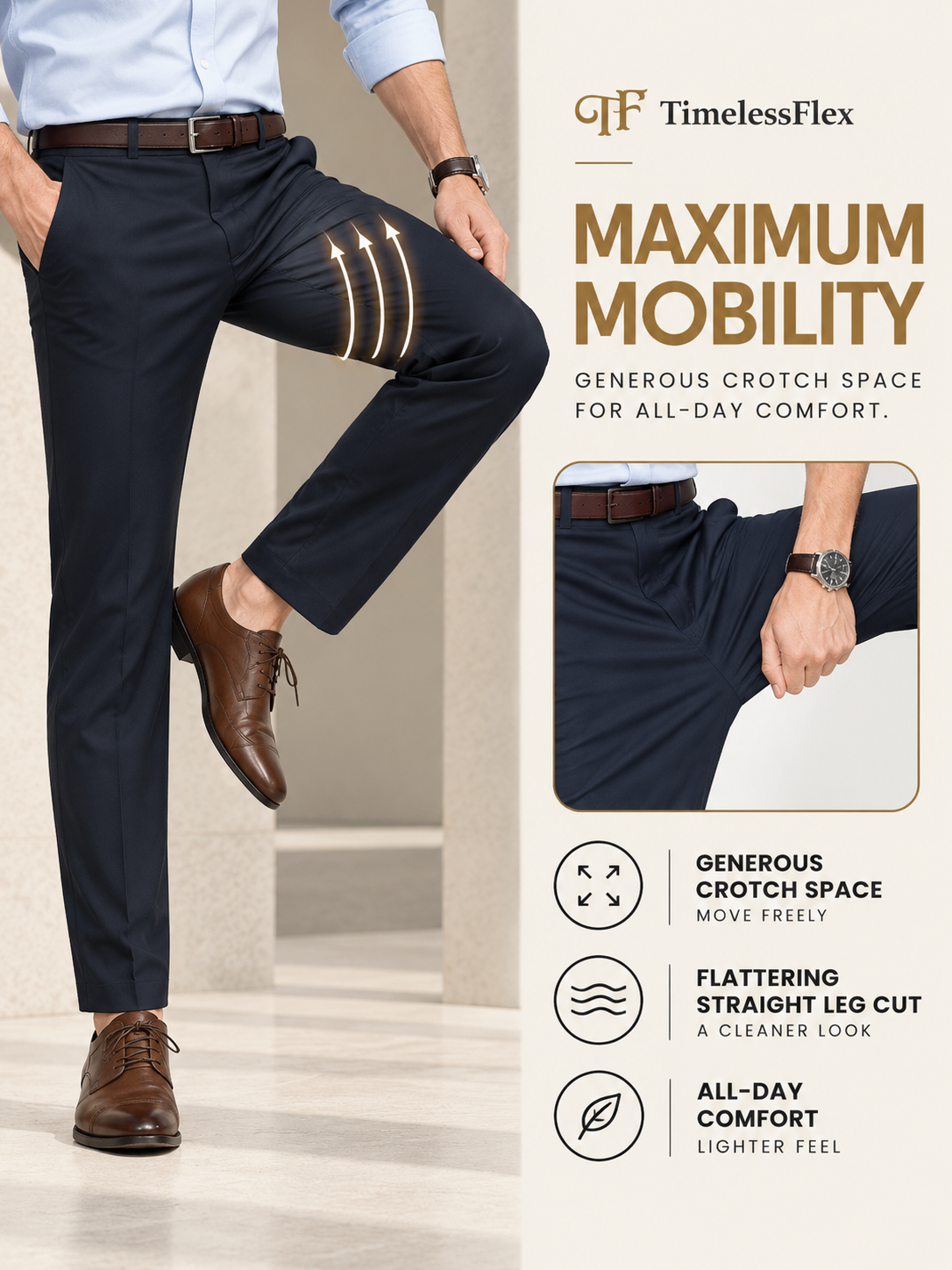 THE TIMELESSFLEX PANTS PURECLO